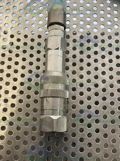 Used 103"  Flexible Hose  w/ Parker FS-50-8FP Hydraulic Quick Connect Hose Coupling