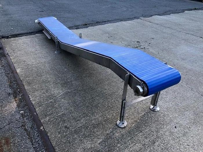 Used Conveyor, Belt, 18" x 15', S/st, Plastic, Incline #S742578