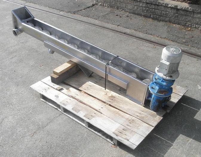 Used Conveyor, Screw, 5" X 76", S/st, 1 HP, Dewatering,Conveyor, Screw, 5" X 76", S/st, 1 HP, Dewatering, #S741500