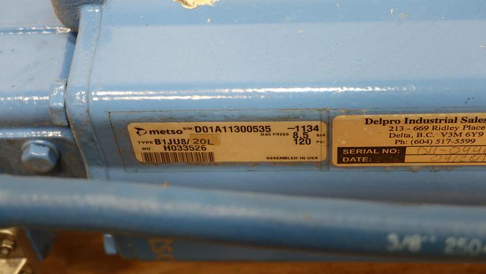 Used Metso Q-RECA04DJJST 4" Vee Ball Valve With Q-Trim Technology #44602