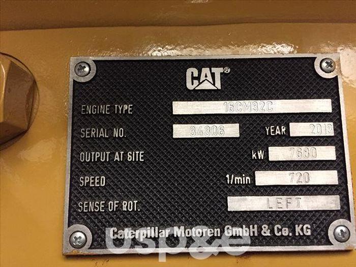 7.7 MW 2013 New Caterpillar 16CM32C Diesel Generator Sets
