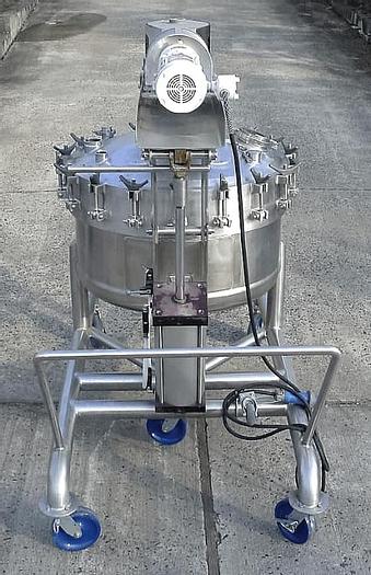 Used 100 GALLON LEE DOUBLE MOTION VACUUM PROCESSOR – S/S – VACUUM