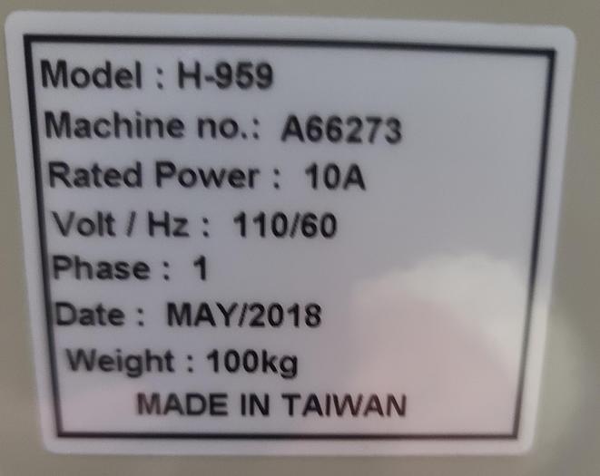 Used Uline H-959 Polypropylene Strapping Machine