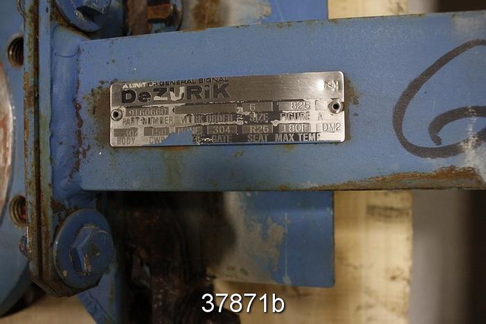 Used Dezurik 6" Hand Operated Knife Gate Valve #37871