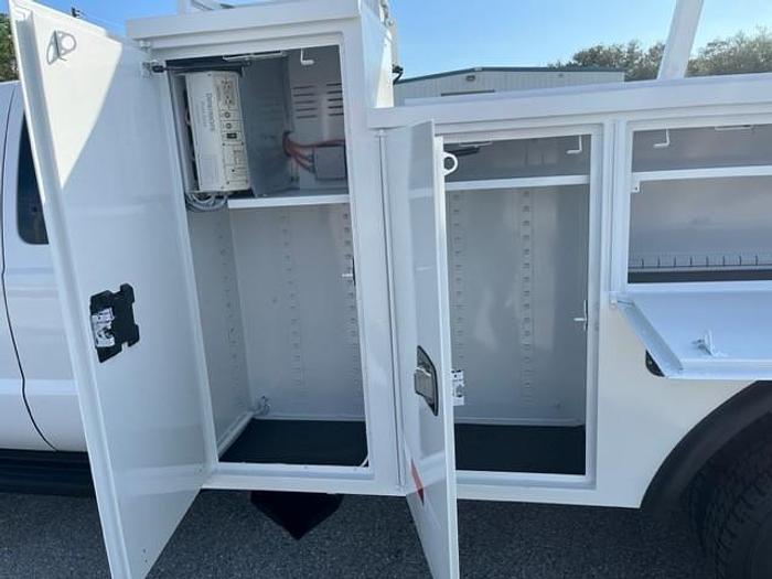 Used Altec AT40-G Bucket Boom on 2015 Ford F550 4x4 Extended Cab Utility Bucket Truck