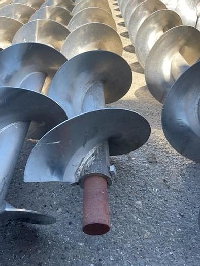 Used 12' Long x 12" Diameter Stainless Steel Auger Screw