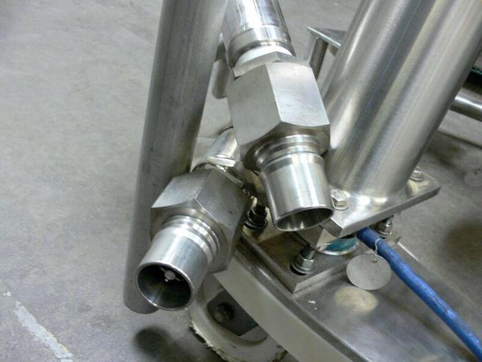 Used Precision 350 Liter Stainless Steel Jacketed Reactor w/ Load Cells, Rated 45 PSI