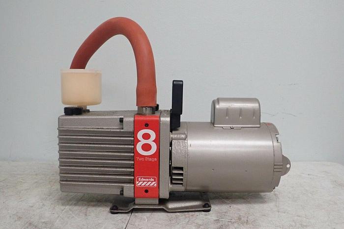 Used Edwards E2M8 Two Stage Rotary Vane High Vacuum Pump