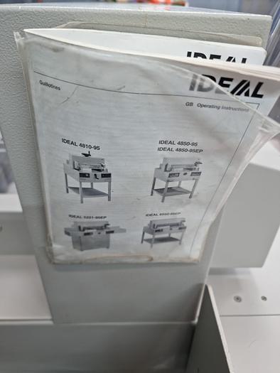Used ideal 5221 programmable paper guillotine  for printing machines