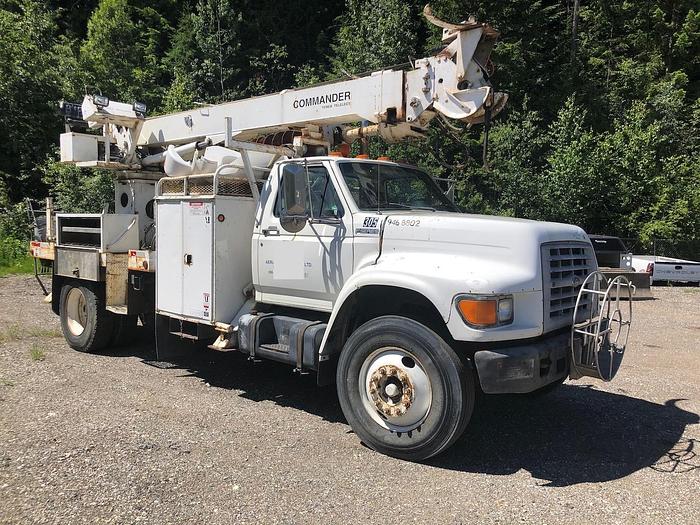 Used 1998 Ford F750 , Terex Digger Boom