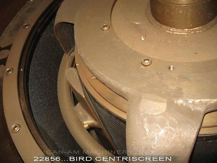 Used Bird 50 Centriscreen, .065" Holes, Patent No.: 2975899, 3X3 Rotor, 75Hp Motor And Motor Mount #22856