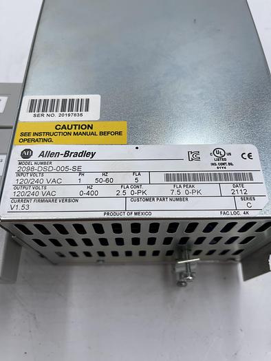 Used ALLEN-BRADLEY 2098-DSD-005-SE