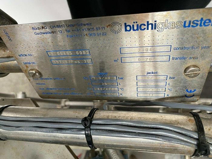 Used Buchiglasuster chemReactor GR 15 Liter Glass Bio-Reactor Skid