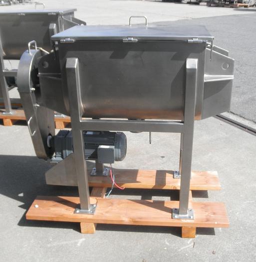 Used Mixer, Ribbon, 5 CF, 304 S/st, 3 HP, New, Std,Mixer, Ribbon, 5 CF, 304 S/st, 3 HP, New, Std, #S741896