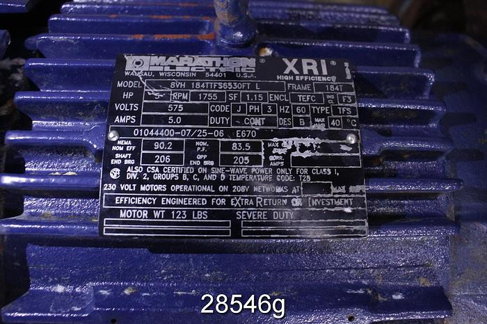 Used Durco Vertical Turbine Pump, SS, SIZE 4X3V-10/60RV #28546