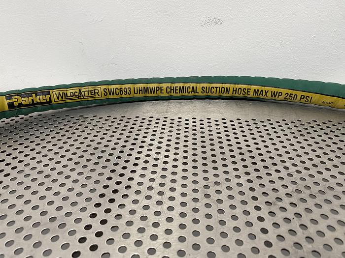 Used Parker 72" x 1 1/2" Wildcatter SWC693 UHMWPE Chemical Suction Hose 250 PSI