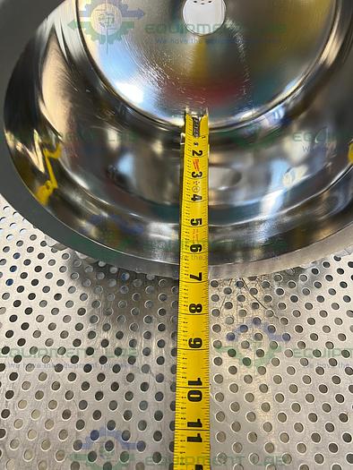 Used Pall PHQ59746 Stainless Steel Filter Housing Cap 9.5" OD w/ 1" Sanitary Fitting