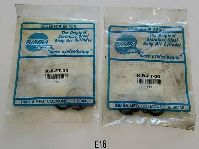 *NEW IN BAGS* LOT OF 2 Bimba K-B-FT-09 Air Cylinder Repair Kits + Warranty!