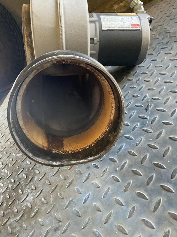 Used AMERICAN FAN CO. SC-800 INDUSTRIAL CENTRIFUGAL BLOWER WITH DAYTON MOTOR – 1/2 HP, 208–220/440V, 3-PHASE