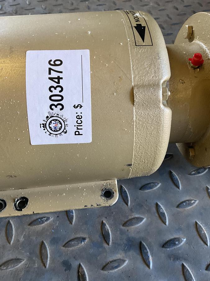 Used BALDOR • RELIANCE INDUSTRIAL MOTOR + EVAC PUMP ASSEMBLY