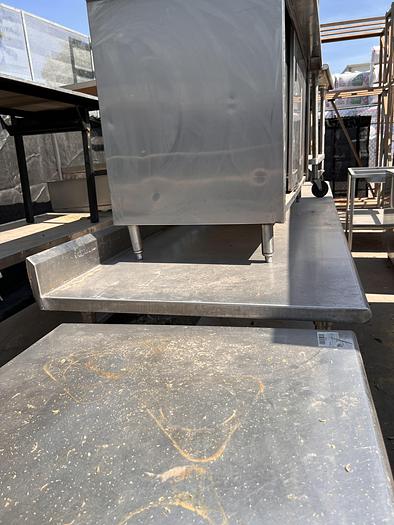 Used 12 FT STAINLESS STEEL TABLE WITH UNDERSHELF
