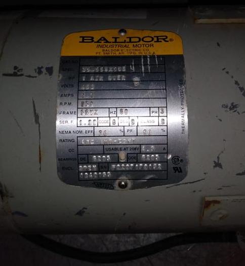 Used MOTOR 1HP BALDOR 35J559X566.