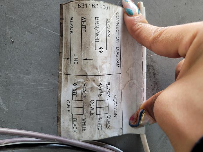 Used GENTEQ ELECTRICAL MOTOR- F48Z63A01;HP: 1/4;RPM: 1075;PH: 1 !