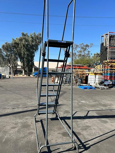 Used 7 STEP INDUSTRIAL ROLLING LADDER