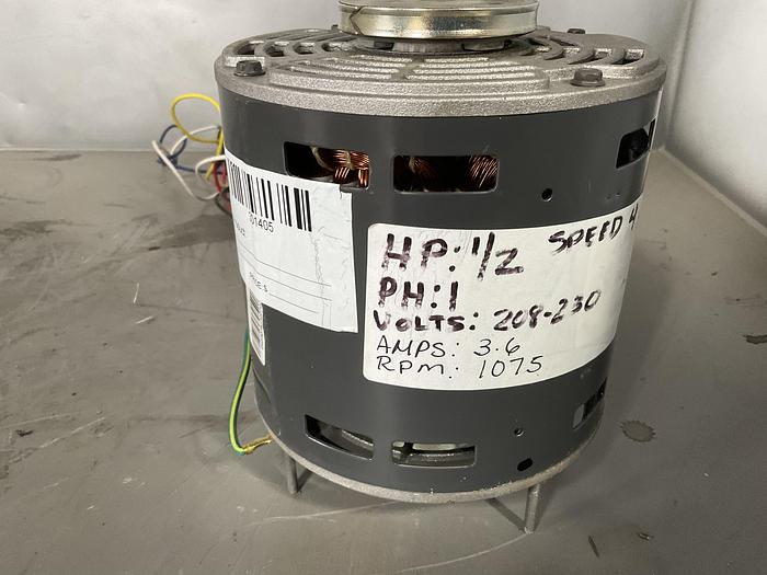 Used DIRECT DRIVE BLOWER MULTI-HORSEPOWER 1/2-1/9 HP; 1 PH; RPM: 1075/4 SPDS; K55HXEGY-1146 !