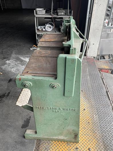 Used PECK, STOW & WILCOX SHEET METAL SHEAR, 137-L !