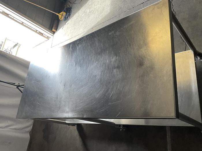 Used 72" COMMERCIAL TALBLE WITH CASTERS !