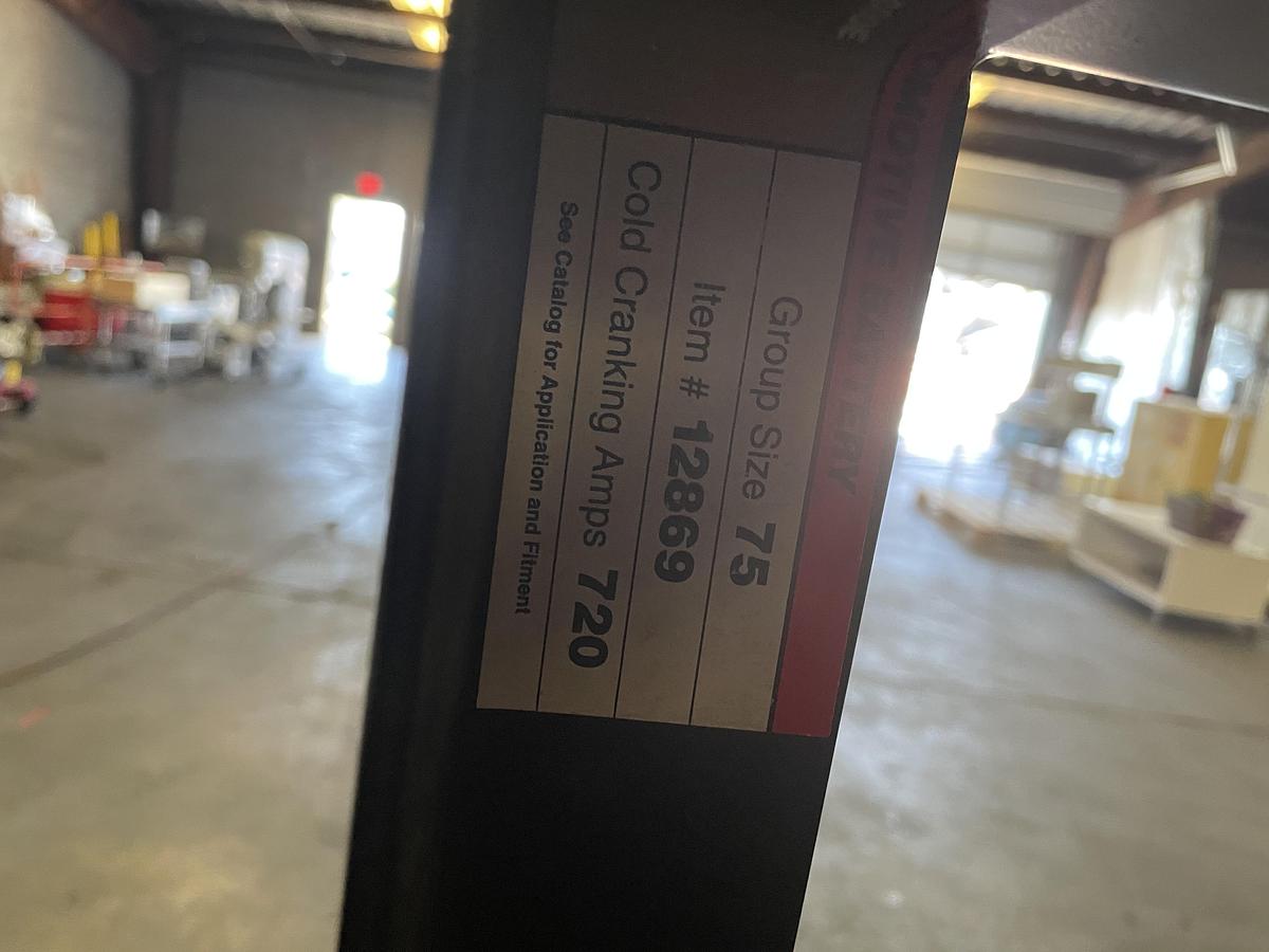 Used INDUSTRIAL BATTERY STORAGE RACK