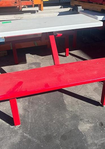 Used COMMERCIAL FOOD COURT PICNIC TABLE