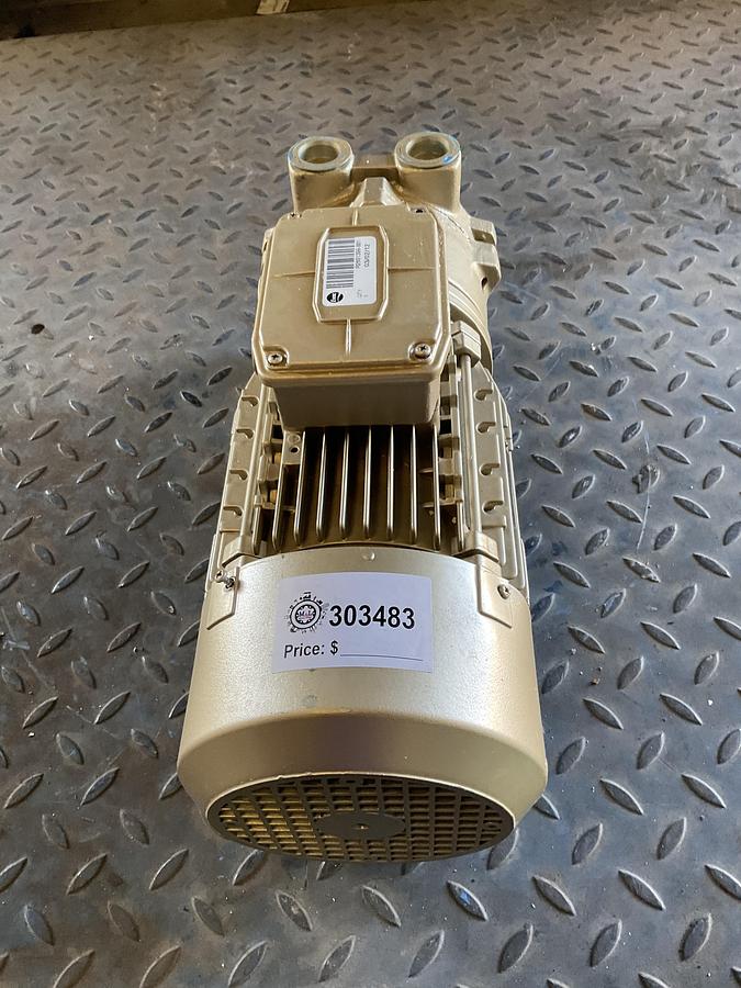 Used DEKKER DV0035B-MA3 ROTARY VANE VACUUM PUMP WITH 3 HP LAFERT MOTOR – 230/460V, 3-PHASE
