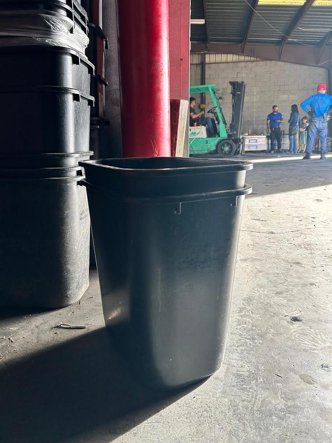 Used PLATIC  TRASH CAN