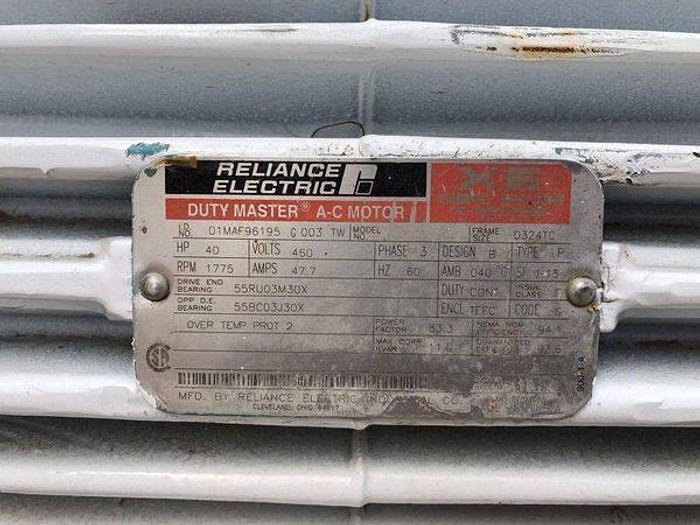 Used AC MOTOR 40 HP RELIANCE ELECTRIC. DUTY MASTER XE !