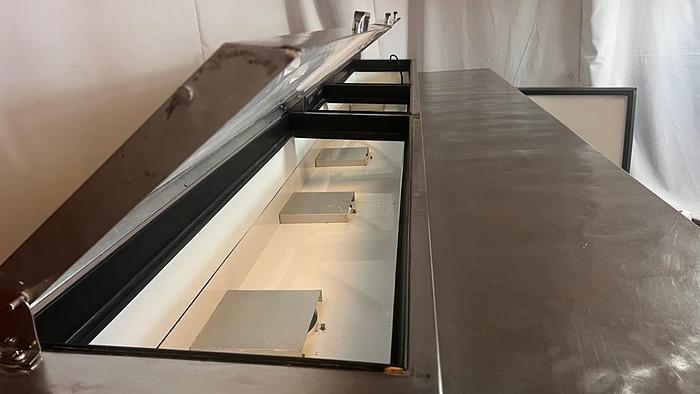 Used 10FT SANDWICH/ PIZZA REFRIGERATED PREP WORKTABLE  ./