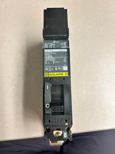 Used SQUARE D CIRCUIT BREAKER, FH16020B !