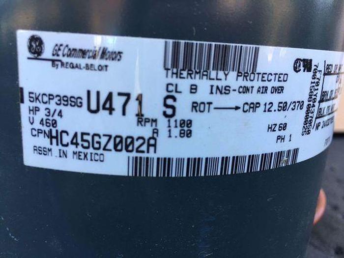 Used GE MOTORS BLOWER MOTOR 3/4 HP; 1 PH; 1100 RPMS; GE 5KCP39SGU471 S !