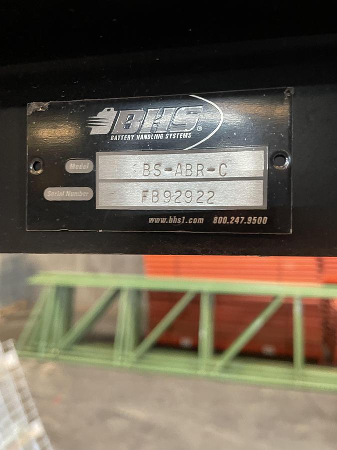 Used INDUSTRIAL BATTERY STORAGE RACK