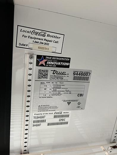 Used TRUE REFRIGERATOR; GDM-06-HC-TSLO1