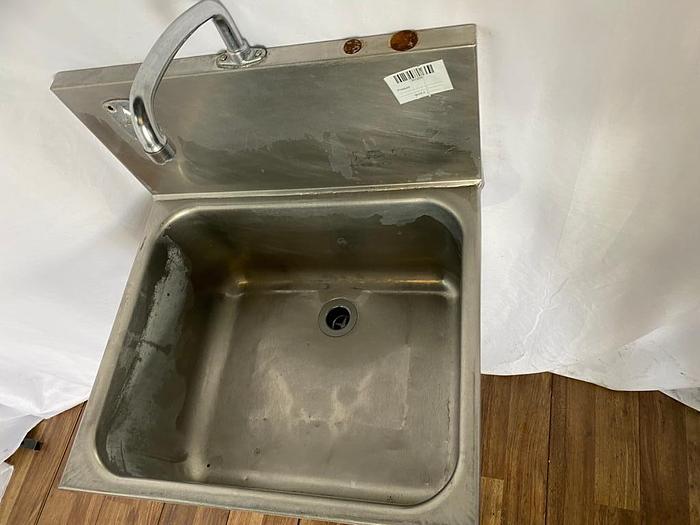 Used HANDS FREE COMMERCIAL HAND WASH SINK WITH/BASE AND FOOT PEDAL*