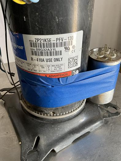 Used COPELAND SCROLL COMPRESSOR MODEL ZP21K5E-PFV-130