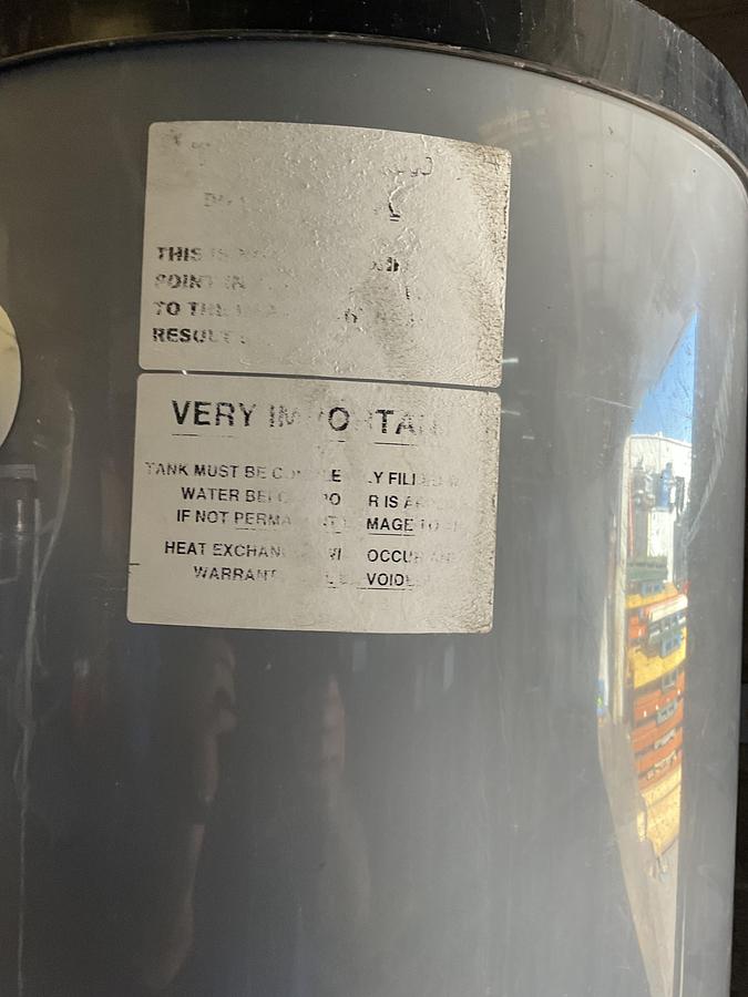Used RHEEM–RUUD ADVANTAGE PLUS COMMERCIAL GAS WATER HEATER – 80 GAL, 160,000 BTU/HR