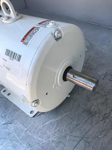 Used LEESON ELECTRIC MOTOR, C184T17WB8A, 5 HP !