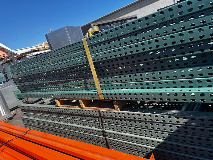 Used 12FT BY 48" TEARDROP UPRIGHTS