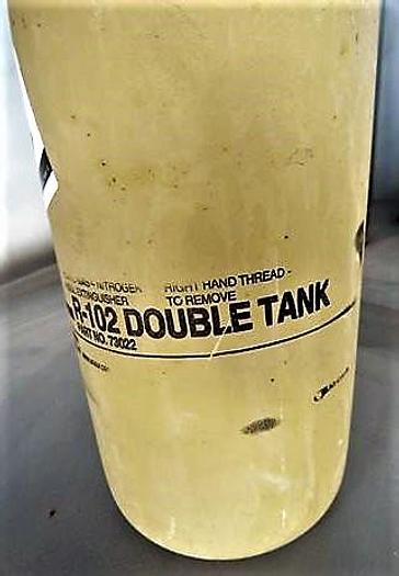 Used SET OF 4 ANSUL R-102 3.0 GALLON STAINLESS STEEL TANK