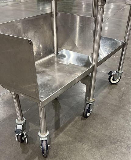 Used STAINLESS STEEL ROLLING EQUIPMENT STAND