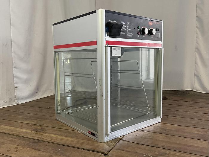 Used FLAV-R-SAVOR HUMIDIFIED HOT FOOD HOLDING & DISPLAY CABINET WITH 3 TIER PAN RACK