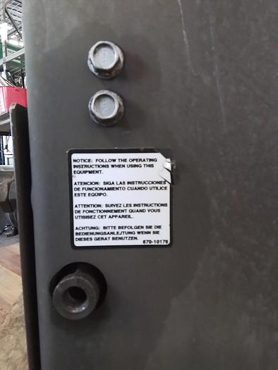 Used GRAY OIL FILTER CRUSHER !